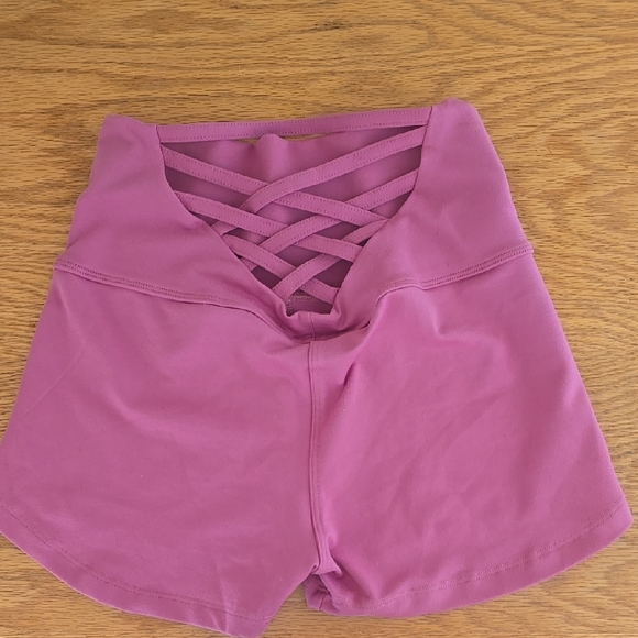 Bombshell Sportswear Women's Pink Shorts - Picture 3 of 3
